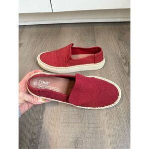 Tom’s Women’s Size 7 Casual Cloth Slip on Comfort Espadrille’s Shoes